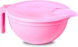 Panelinha Para Derreter Chocolate Multiuso Microondas Panelinha Para Brigadeiro Com Tampa 1,5L (Rosa)