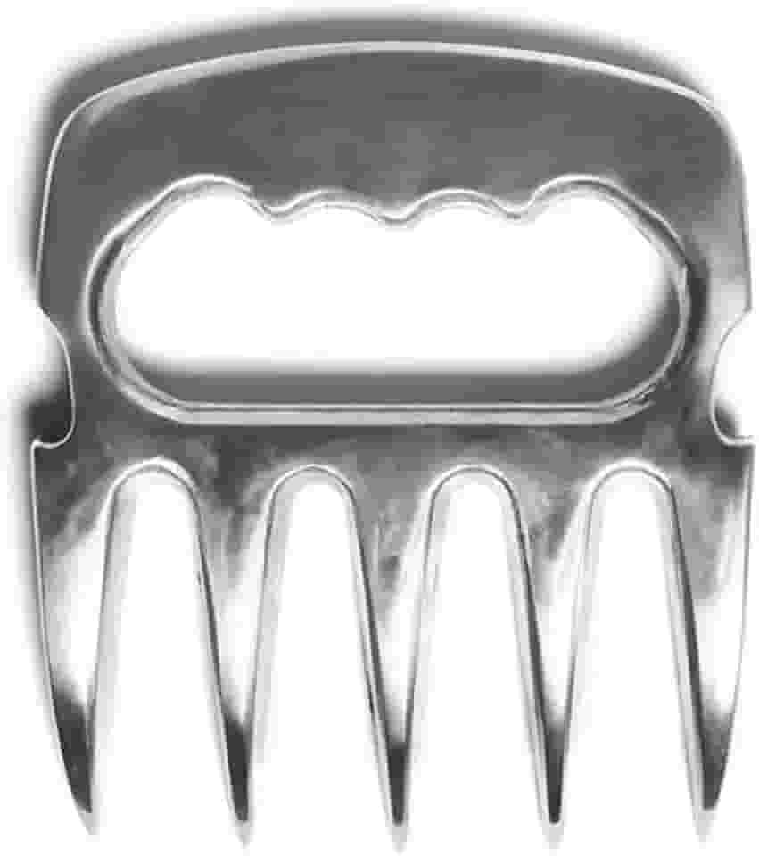 Garra De Urso Para Churrasco Alumínio Metal Polido Premium