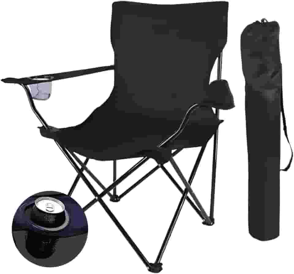 Cadeira De Pesca Camping Dobrável Portatil 120kg Reforçada