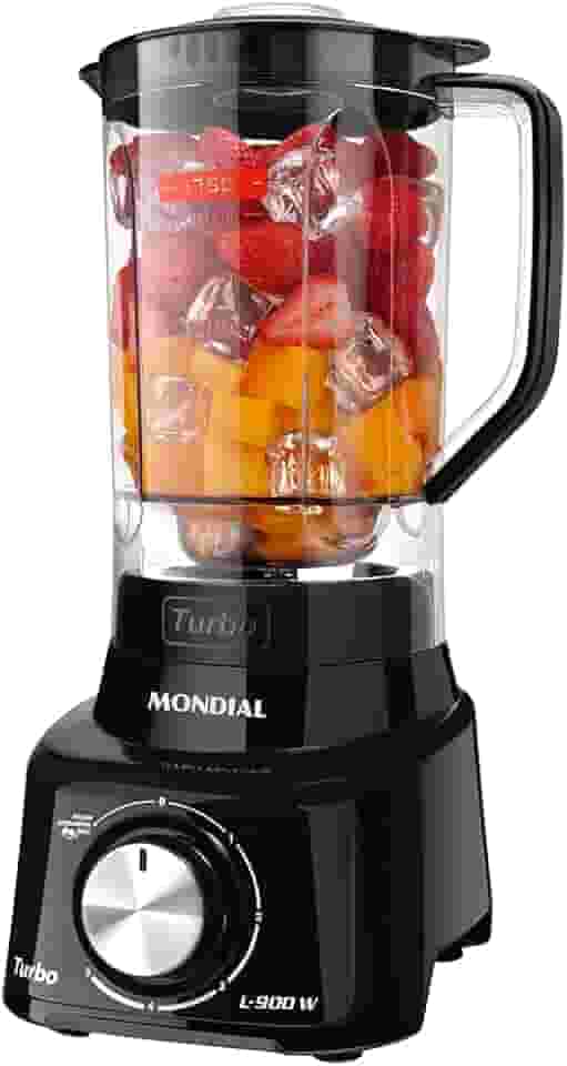 MONDIAL Liquidificador, Turbo L-900W, 110V, Preto, 2,7L - L-99-FB