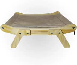 Janeleira Prateleira Janela 2x1 Cama Descanso Para Gatos COR:BEGE