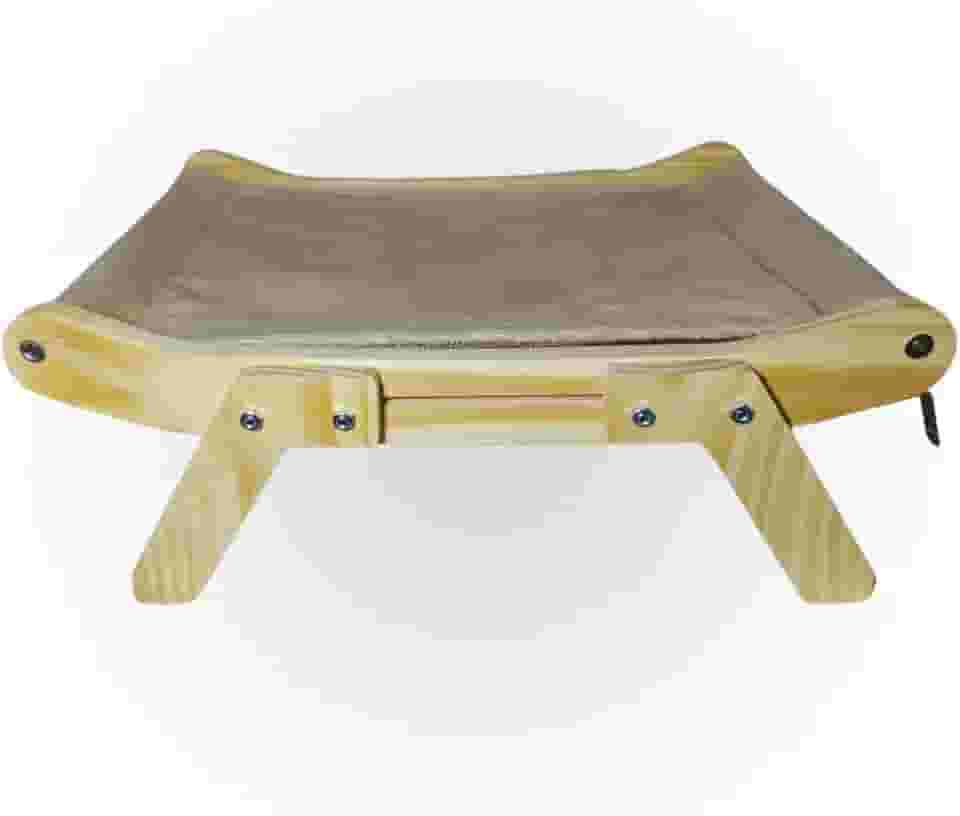 Janeleira Prateleira Janela 2x1 Cama Descanso Para Gatos COR:BEGE