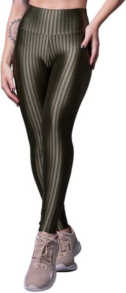 Calça Legging Bella Fiore New Zig Feminina Poliamida Academia Malhar