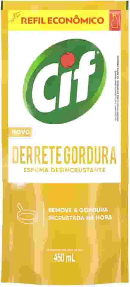 Limpador Especialista CIF Derrete Gordura 450 ml Refil Econômico