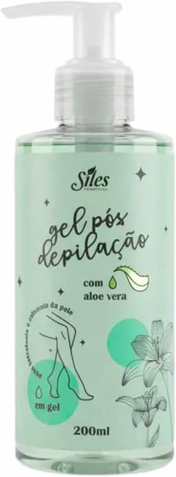 Gel Pós Depilação Calmante Hidratante Aloe Vera 200ml Siles Sensível