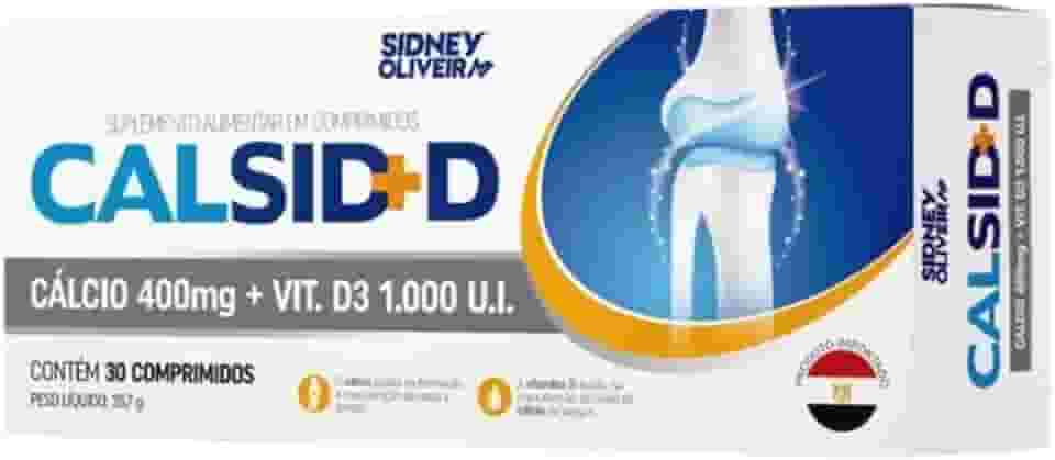 Calsid D Cálcio + Vit D3 30 Comprimidos Sidney Oliveira