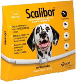Scalibor® 25g - Coleira Antiparasitária contra mosquitos vetores da Leishmaniose - Cães porte grande 65cm - MSD Saúde Animal