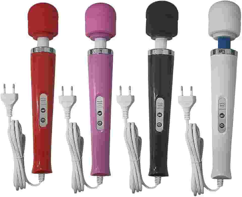 Varinha Magica elétrica com 10 vibrações, com cabeça totalmente flexível