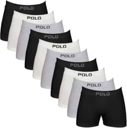 Kit 10 Cueca Boxer Algodão Cotton Box Masculina Premium