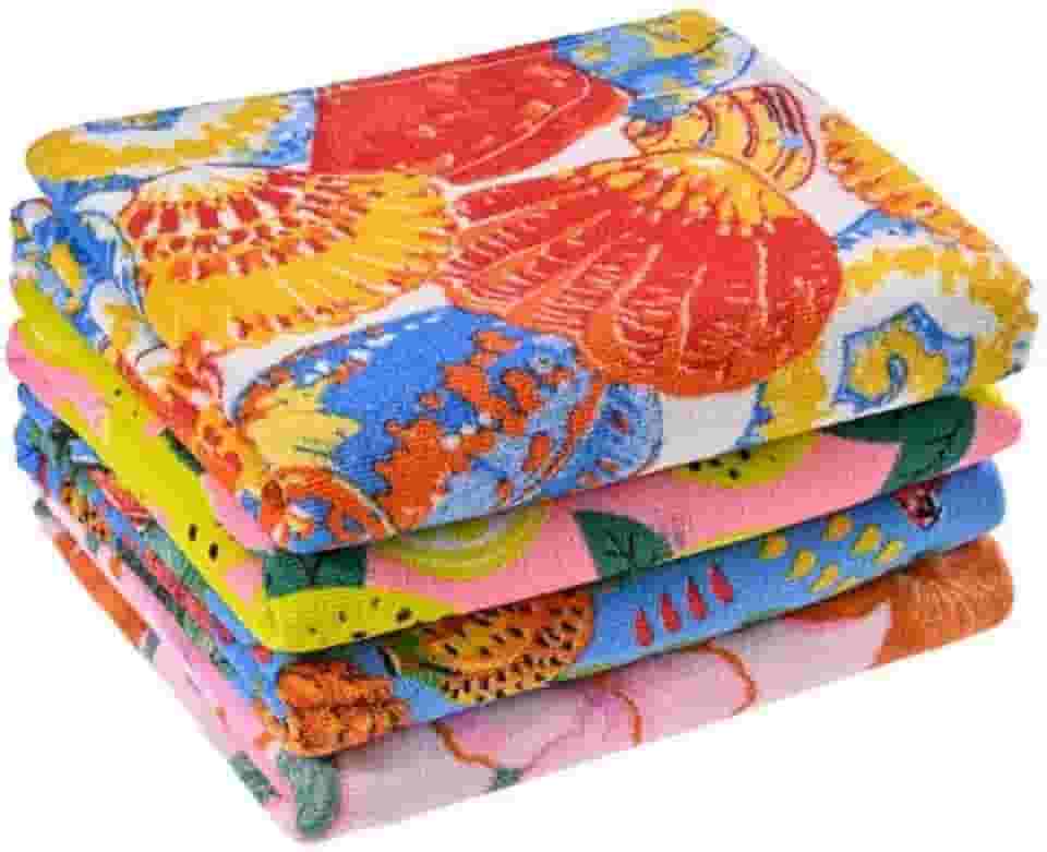 Kit com 03 Toalhas de Praia Gigante Banhão Microfibra Super Absorção