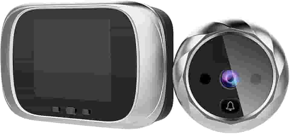 Visor digital de porta, olho mágico, campainha, tela lcd de 2.8 polegadas, visão noturna, sessão de fotos, monitoramento digital de porta
