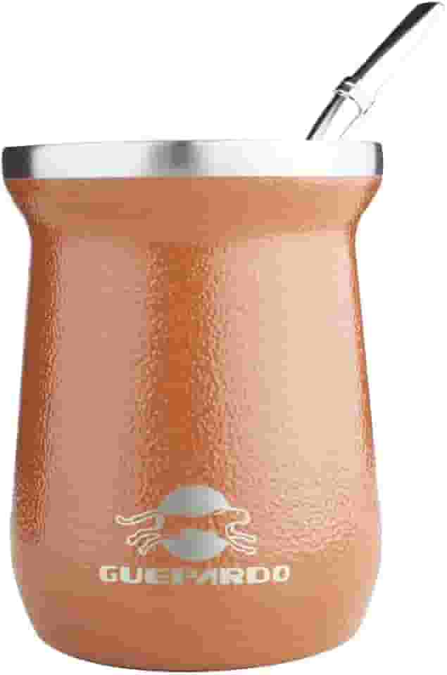 Guepardo, Cuia Termica Select com Bomba, ideal para Chimarrão ou Tererê, com Capacidade para 230ml.