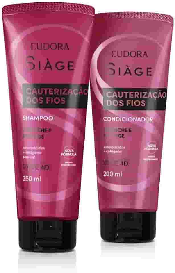 Eudora Kit Siàge Cauterização dos Fios: Shampoo 250ml + Condicionador 200ml