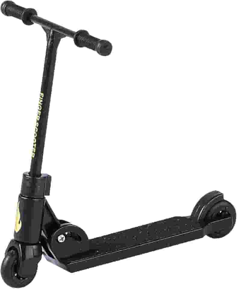 Finger Scooter with Brake,Stunt Scooter Black T-Head Design,Freestyle Pro 360° Foldable 2-Wheel Mini Board, Non-Slip Scooter