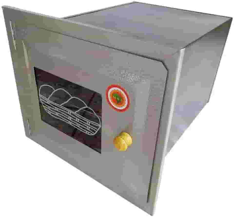 Forno Para Fogão A Lenha N°3 Frente Vidro Sem Cinzeiro 50x35x30cm