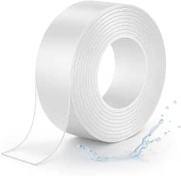 Fita Nano Dupla Face Transparente 3cm X 3m – Extra Forte, Reutilizável, Lavável, Multiuso, Fixação Sem Resíduos Para Parede, Decoração, Organização De Casa E Escritório