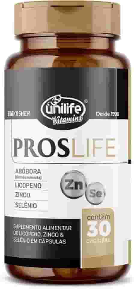 ProsLife Óleo de Semente de Abóbora + Licopeno + Zinco + Selênio 30 Cápsulas Unilife