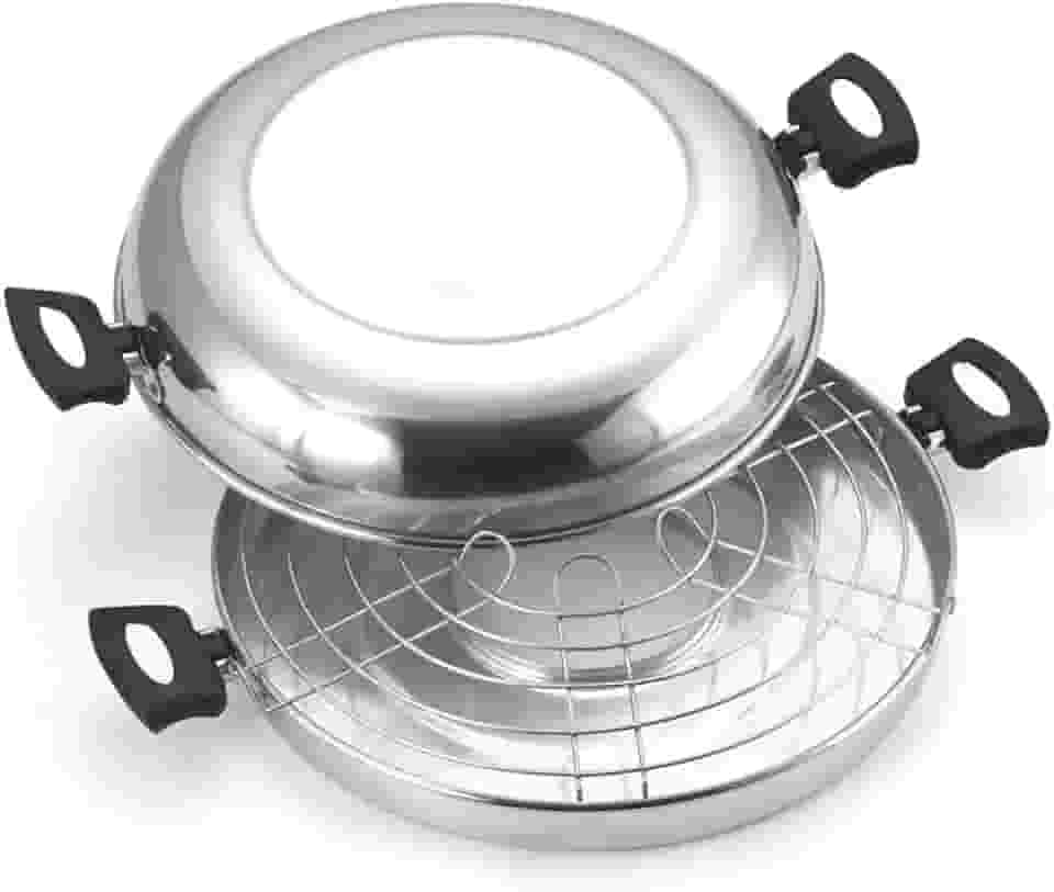 Churrasqueira para Fogão Polida N°30 na Caixa, Aluminio Oliveira, Prata, Pacote de 1