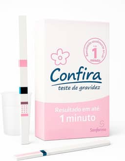Teste de Gravidez Confira Resultado em 1 Minuto 99,9% de Precisão Frasco Coletor Embalagem Discreta (10)