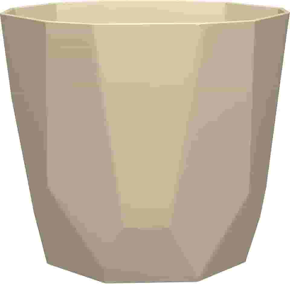 Vaso Cachepot Diamante 16 X 15 Cm Nude West