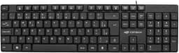 Teclado C3Tech USB Multimidia KB-M10BK PRETO, Layout padrão português brasileiro ABNT2, Sistema anti-respingo