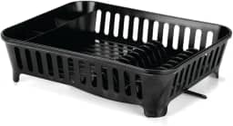 Escorredor de Louça com Bica Arthi | Design Clean e Funcional | Escoamento Direto para a Pia | Otimiza Espaço | Plástico Resistente | Cor Preto | Praticidade na Cozinha | Acomoda Toda a Louça