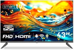 Smart TV HQ 43' Full HD tela sem bordas Android 12 design Slim HQS43NKHM