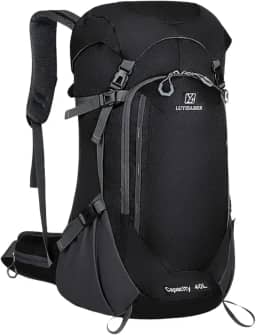 Mochila de Trilha e Viagem 50L Impermeável –com Capa de Chuva, Tecido Respirável 3D, Ergonômica, Resistente e Leve, Ideal para Camping, Montanhismo, Ciclismo e Aventuras ao Ar Livre