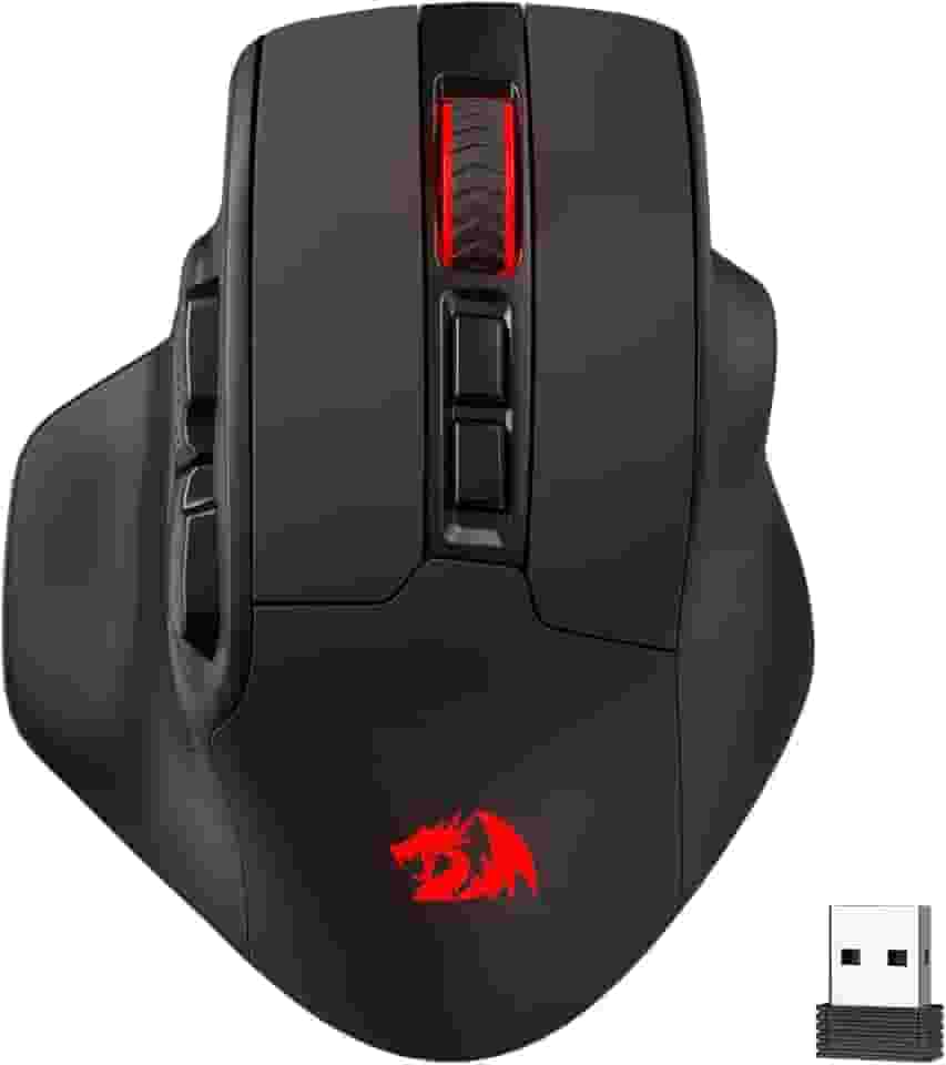 Mouse Gamer Redragon Bullseye Pro, Wireless 2.4GHz Cabo ou Bluetooth, RGB, 7 Botões, 26000DPI, Preto - M806RGB-PRO