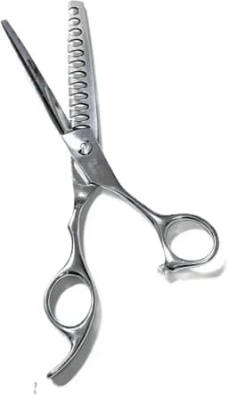 Tesoura Dentada Desbaste Tubarão 6.0 Prata Tosa Cabelo