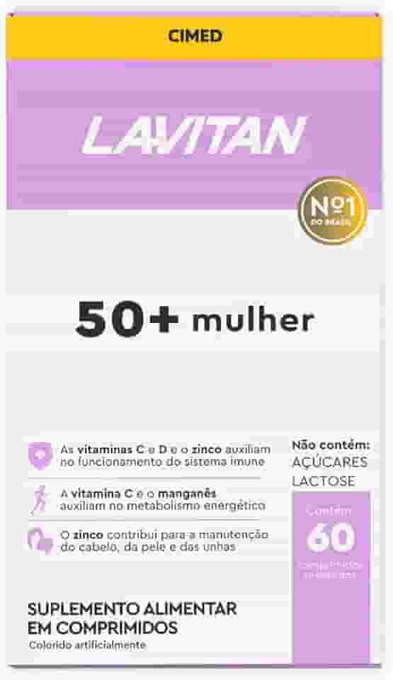 Multivitamínico Lavitan 50+ Mulher Com 60 Comprimidos
