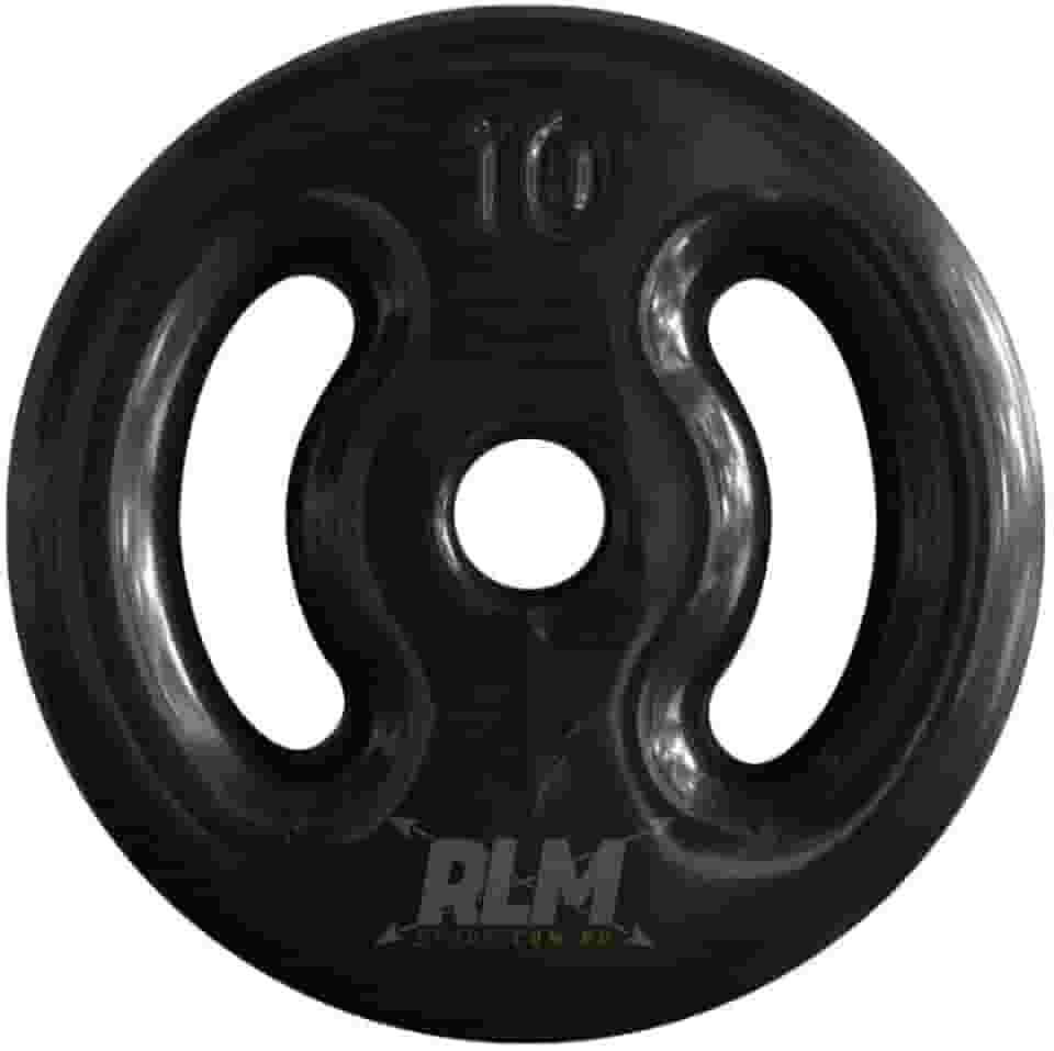 Anilha Emborrachada 10 Kg - Preta