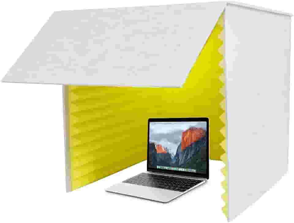 Morimoe Cabine de gravação dobrável com espuma de alta densidade, pequeno estúdio de gravação de música para estúdio doméstico, escudo de gravação, à prova de som para gravação, trabalho, transmissão