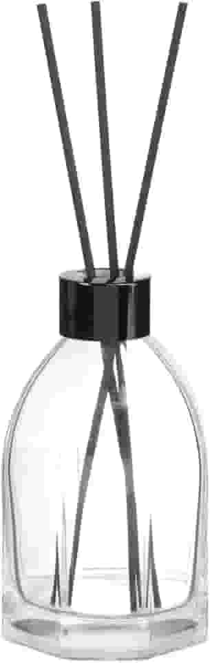 Frasco Difusor Aromatizador 200ml Vidro Varetas Banheiro (Preto)