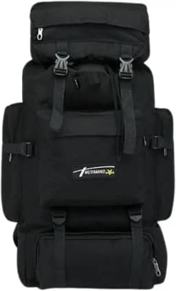 Mochila Cargueira Muito Grande 80 lts Reforçada Impermeável - Preta