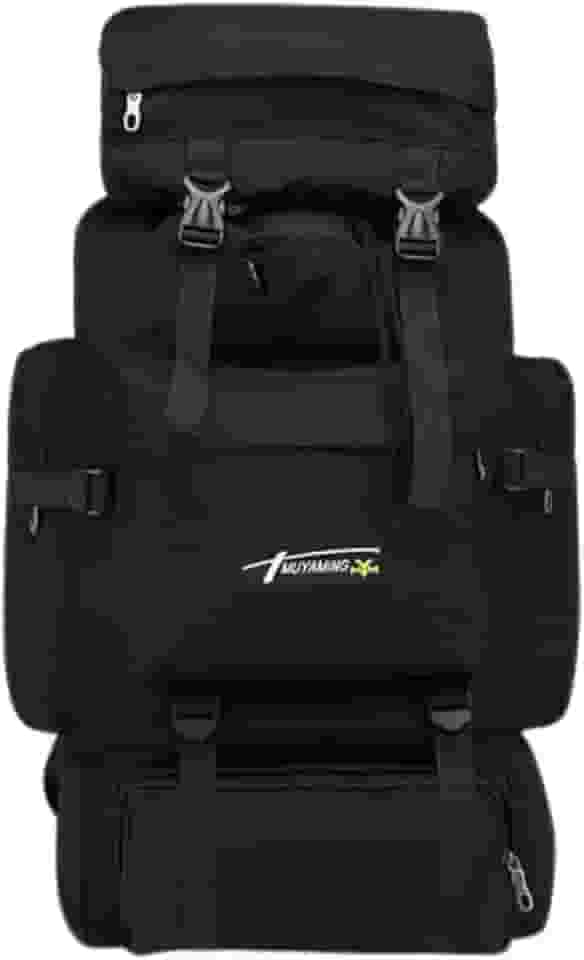 Mochila Cargueira Muito Grande 80 lts Reforçada Impermeável - Preta