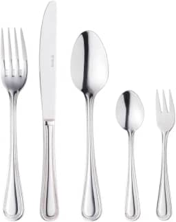 WOLFF Faqueiro de Aço Inox Pérola 30 Peças - Jogos de Talheres - Mesa Posta - Utensílios de Cozinha, Enxoval, Casamento, Decoração