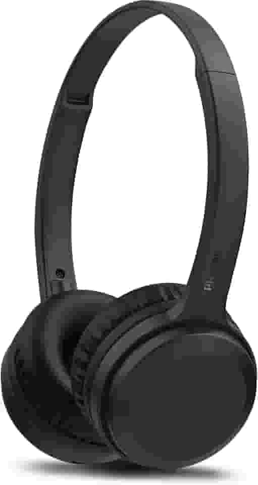 Headphone Philips bluetooth on-ear com microfone e energia para 15 horas na cor preto TAH1108BK/55