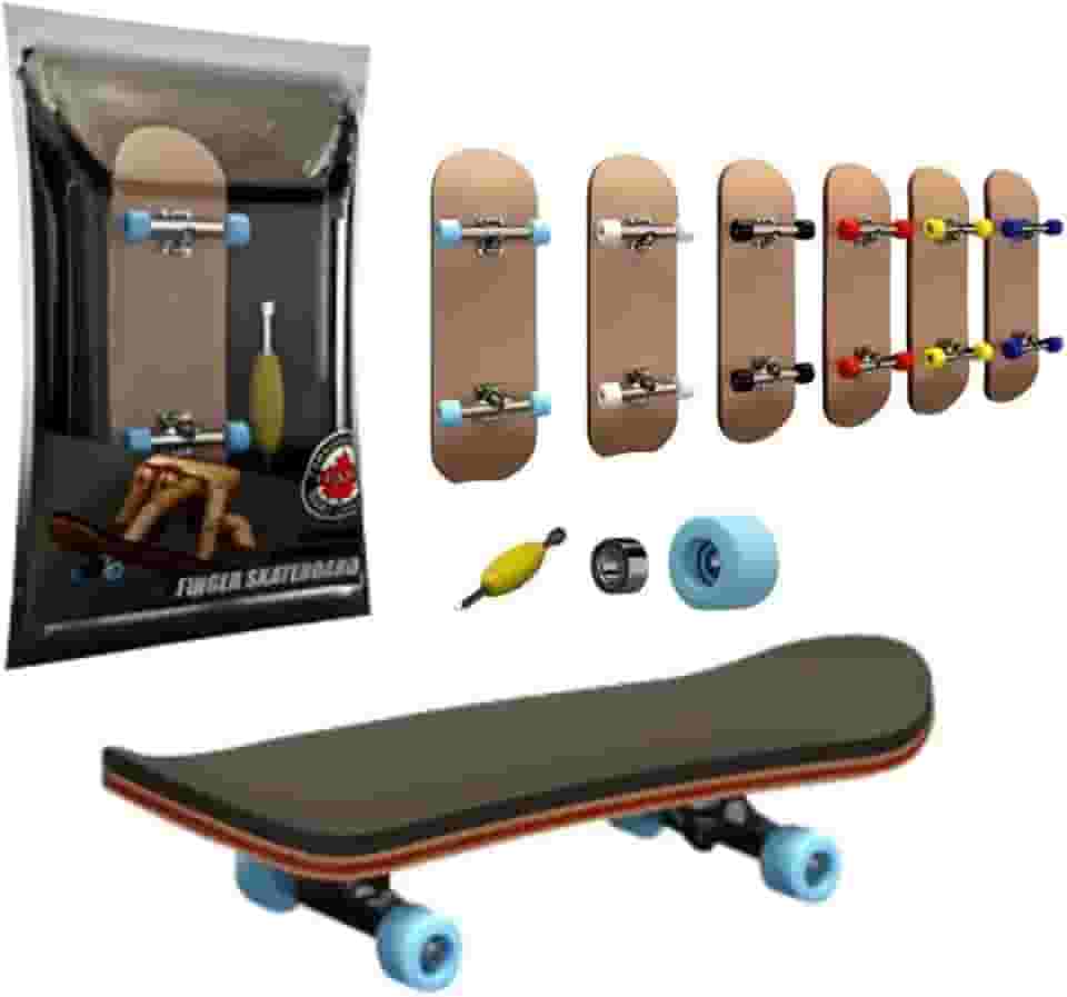 Skate Dedo Profissional De Madeira Com Rolamento Fingerboard