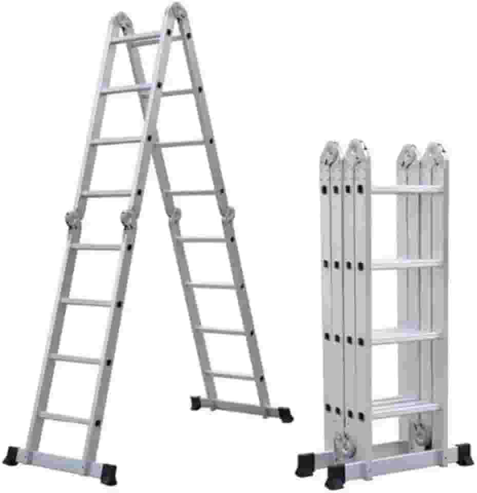 Escada Articulada de Alumínio 16 Degraus 4,70 Metros de Altura