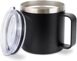 Caneca Térmica Com Tampa P1617 413ML - Bruthal Sports (PRETO)