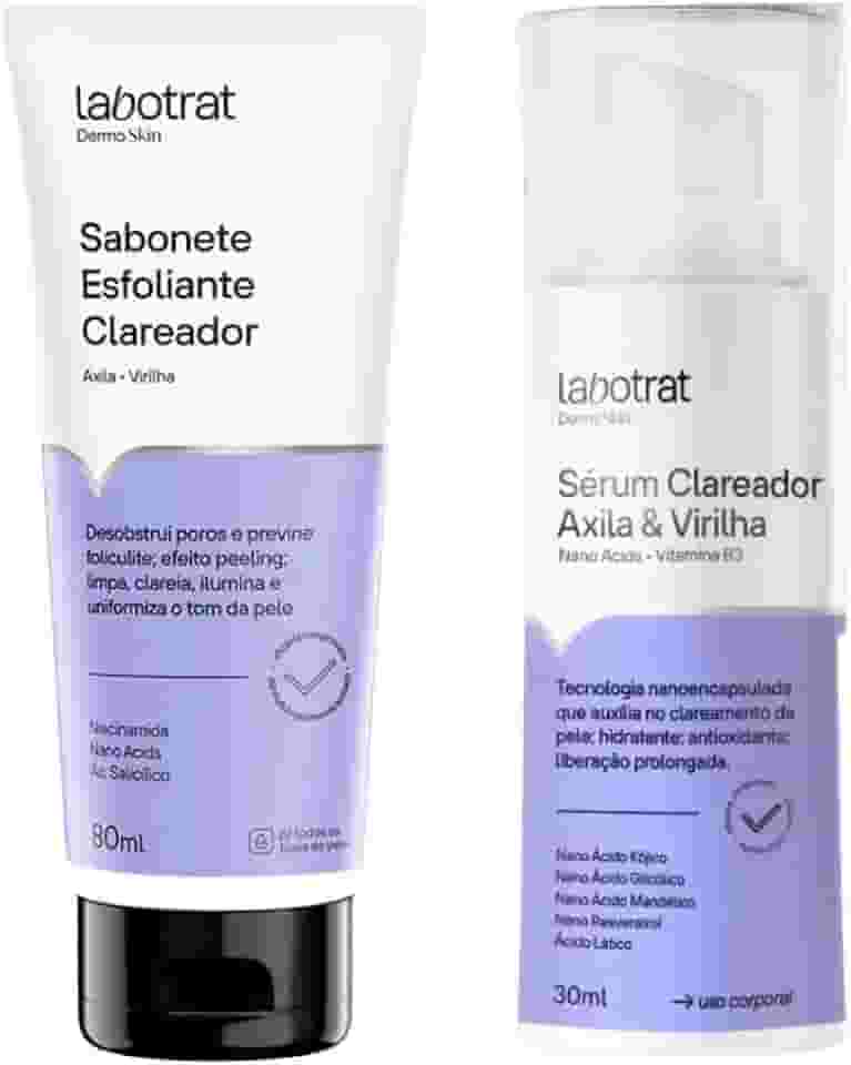 Kit Clareador Axila & Virilha Dermo Skin c/ 2 Itens