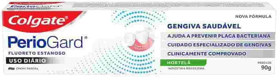 Colgate Creme dental para gengiva saudável Periogard, Fórmula avançada com citrato de zinco 2% para ação antibacteriana, uso diário 90g