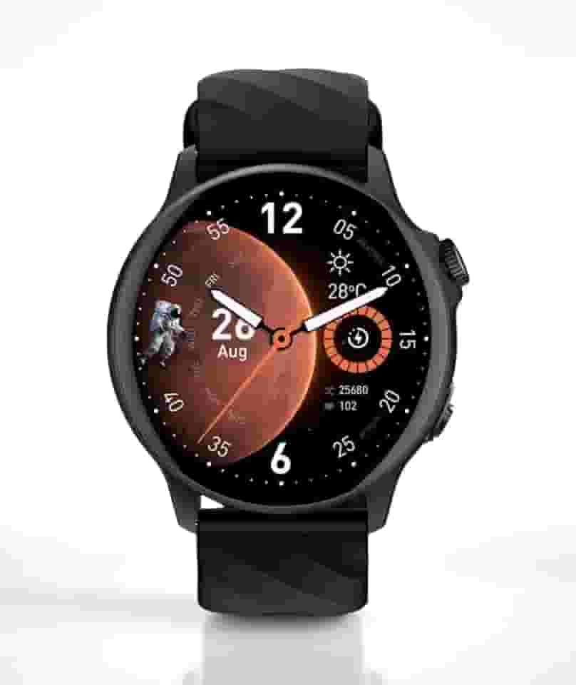 Smartwatch LIFE Unissex com Tela AMOLED, 100+ Modos de Esporte, À Prova D'água, Bateria de Longa Duração, 2 Pulseiras (Preto)