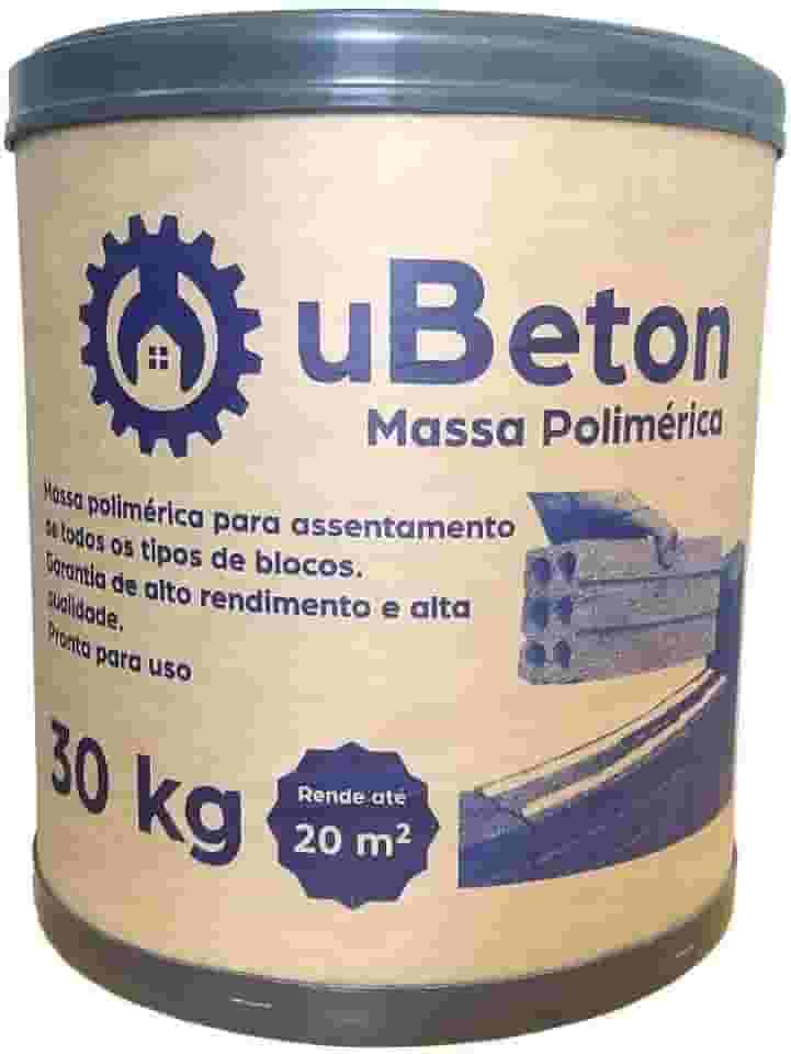 uBeton Argamassa Polimérica Cola Bloco/Tijolo - 3 Un. de Barrica 30kg - 90kg