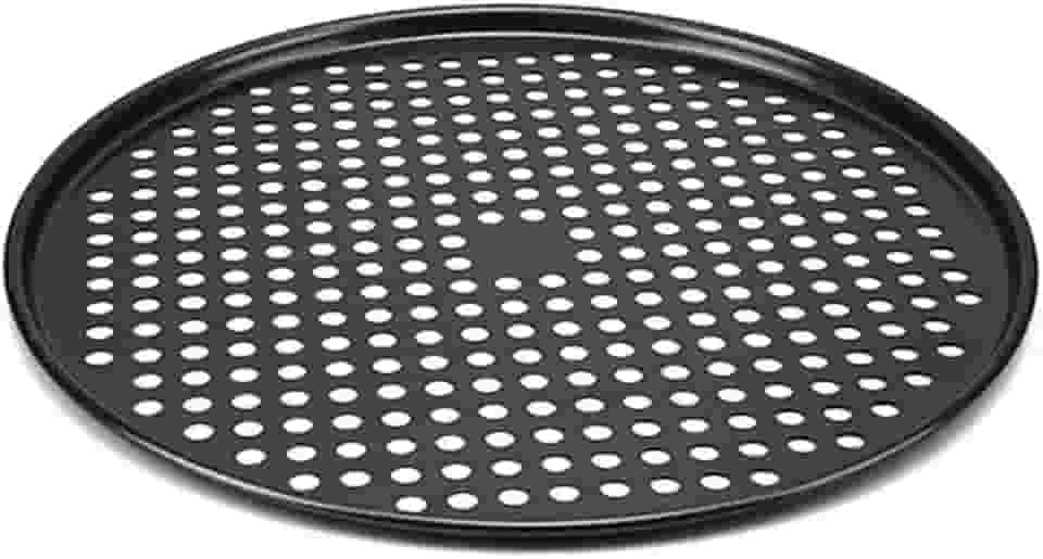 Assadeira Pizza Antiaderente, Forma de Pizza Furada Bandeja 32cm