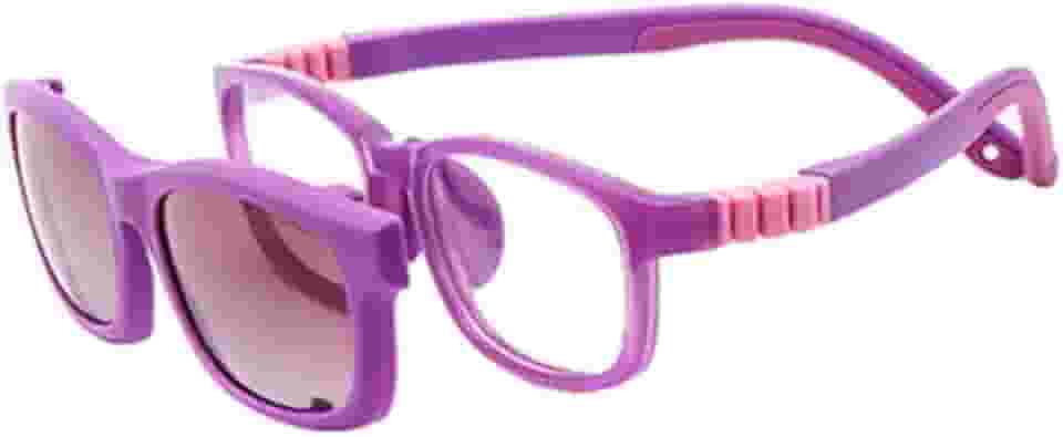 Armação De Óculos Infantil Solar Clip On 2 Em 1