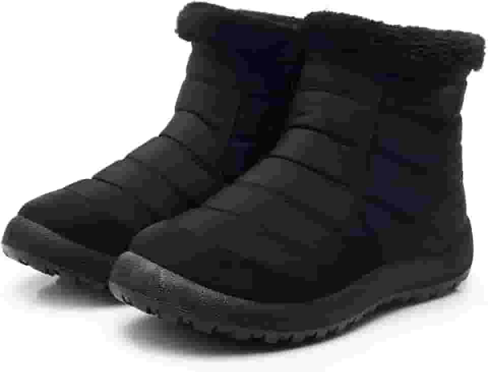 Botas femininas de cano curto de pele quente para neve sapatos femininos de inverno impermeáveis acolchoados calçados de inverno