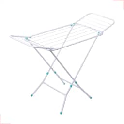 Varal Portátil De Chão Com Abas Dobráveis Não Enferruja (Branco)