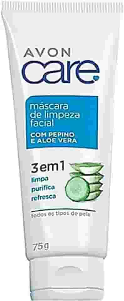 Avon Care Máscara de Limpeza Facial 3 em 1 com Pepino e Aloe Vera, 75g